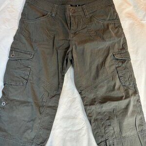 Original Kuhl Splash Convertible Roll Up Capri Cargo 18" Inseam Size 8 Olive